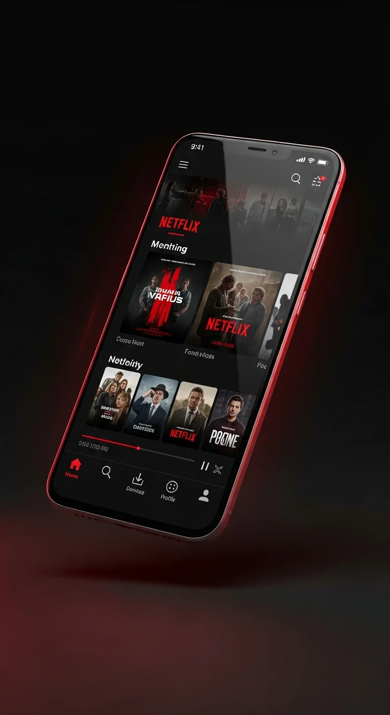 Super IPTV Android App - Smartphone streaming interface